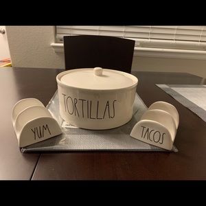 Rae Dunn Tortilla Taco Yum Set